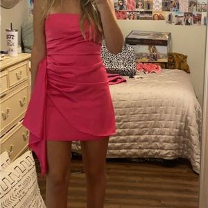 Pink cocktail formal dress